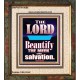 THE MEEK IS BEAUTIFY WITH SALVATION  Scriptural Prints  GWFAITH10058  