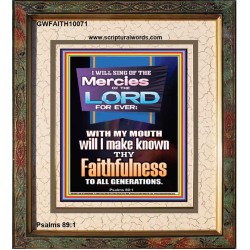 SING OF THE MERCY OF THE LORD  Décor Art Work  GWFAITH10071  "16x18"