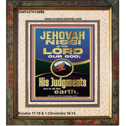 JEHOVAH NISSI IS THE LORD OUR GOD  Christian Paintings  GWFAITH10696  "16x18"