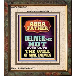 PLEASE DON'T LET ME FALL INTO THE HAND OF MY ENEMIES  Contemporary Christian Wall Art  GWFAITH11767  "16x18"