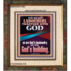 BE A CO-LABOURERS WITH GOD IN JEHOVAH HUSBANDRY  Christian Art Portrait  GWFAITH11794  "16x18"