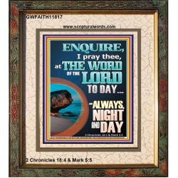STUDY THE WORD OF THE LORD DAY AND NIGHT  Large Wall Accents & Wall Portrait  GWFAITH11817  "16x18"