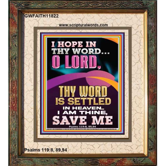 I AM THINE SAVE ME O LORD  Christian Quote Portrait  GWFAITH11822  