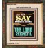 LET MEN SAY AMONG THE NATIONS THE LORD REIGNETH  Custom Inspiration Bible Verse Portrait  GWFAITH11849  "16x18"