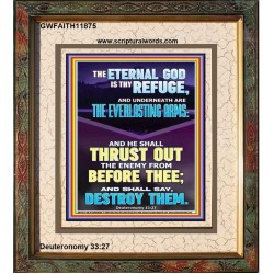 THE EVERLASTING ARMS OF JEHOVAH  Printable Bible Verse to Portrait  GWFAITH11875  "16x18"