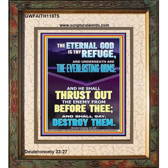 THE EVERLASTING ARMS OF JEHOVAH  Printable Bible Verse to Portrait  GWFAITH11875  