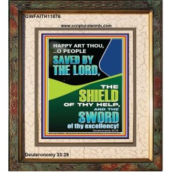 O PEOPLE SAVED BY THE LORD  Printable Bible Verse to Portrait  GWFAITH11876  "16x18"