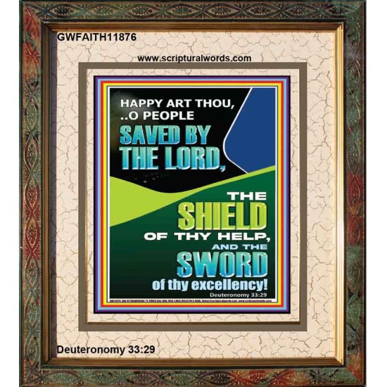 O PEOPLE SAVED BY THE LORD  Printable Bible Verse to Portrait  GWFAITH11876  