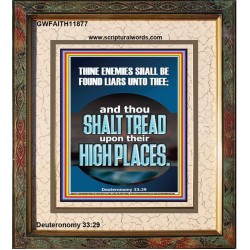 THINE ENEMIES SHALL BE FOUND LIARS UNTO THEE  Printable Bible Verses to Portrait  GWFAITH11877  "16x18"