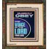 DILIGENTLY OBEY THE VOICE OF THE LORD OUR GOD  Unique Power Bible Portrait  GWFAITH11901  "16x18"