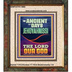 THE ANCIENT OF DAYS JEHOVAH NISSI THE LORD OUR GOD  Ultimate Inspirational Wall Art Picture  GWFAITH11908  "16x18"