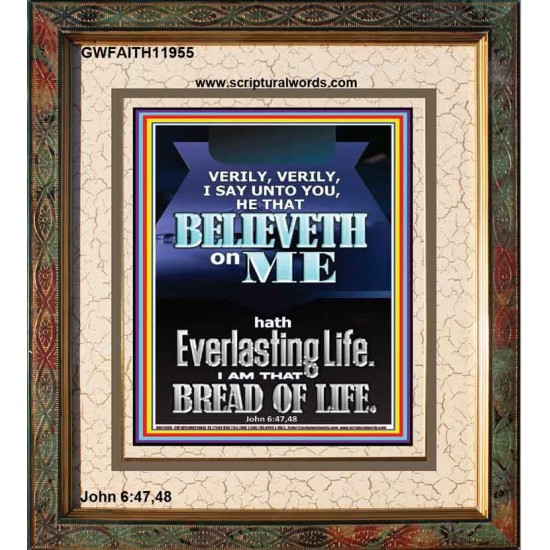 I AM THAT BREAD OF LIFE  Unique Power Bible Portrait  GWFAITH11955  