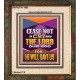 CEASE NOT TO CRY UNTO THE LORD   Unique Power Bible Portrait  GWFAITH11964  