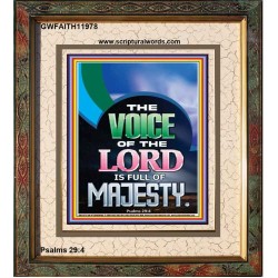 THE VOICE OF THE LORD IS FULL OF MAJESTY  Scriptural Décor Portrait  GWFAITH11978  