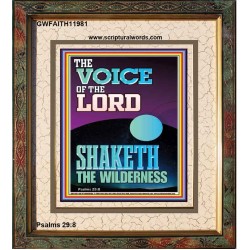 THE VOICE OF THE LORD SHAKETH THE WILDERNESS  Christian Portrait Art  GWFAITH11981  