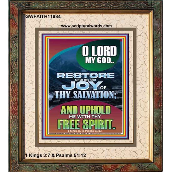 THE JOY OF SALVATION  Bible Verse Portrait  GWFAITH11984  