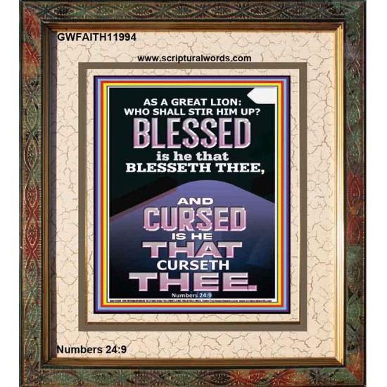 BLESSED IS HE THAT BLESSETH THEE  Encouraging Bible Verse Portrait  GWFAITH11994  