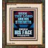 SEEK THE LORD AND HIS STRENGTH AND SEEK HIS FACE EVERMORE  Bible Verse Wall Art  GWFAITH12184  "16x18"