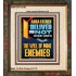 DELIVER ME NOT OVER UNTO THE WILL OF MINE ENEMIES ABBA FATHER  Modern Christian Wall Décor Portrait  GWFAITH12191  "16x18"