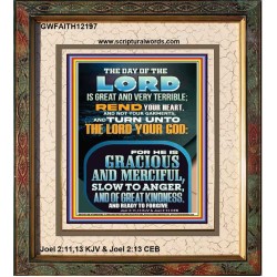REND YOUR HEART AND NOT YOUR GARMENTS  Biblical Paintings Portrait  GWFAITH12197  "16x18"