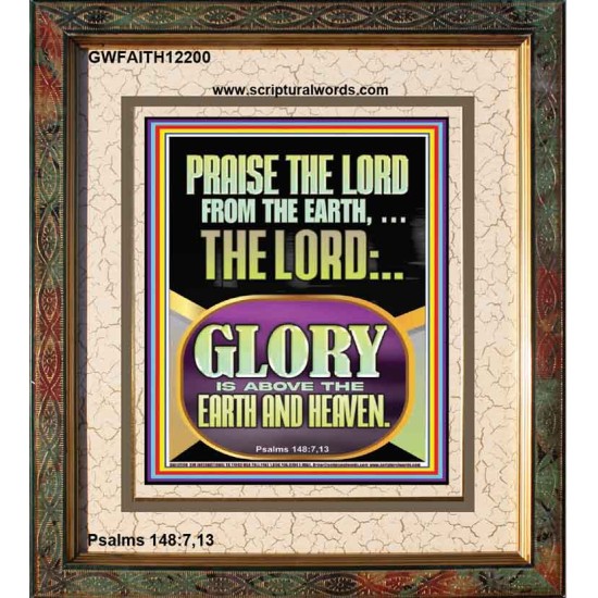 PRAISE THE LORD FROM THE EARTH  Contemporary Christian Paintings Portrait  GWFAITH12200  