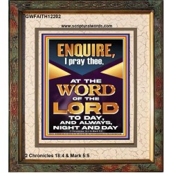 MEDITATE THE WORD OF THE LORD DAY AND NIGHT  Contemporary Christian Wall Art Portrait  GWFAITH12202  "16x18"