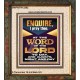 MEDITATE THE WORD OF THE LORD DAY AND NIGHT  Contemporary Christian Wall Art Portrait  GWFAITH12202  