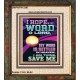 I HOPE IN THY WORD O LORD  Scriptural Portrait Portrait  GWFAITH12207  