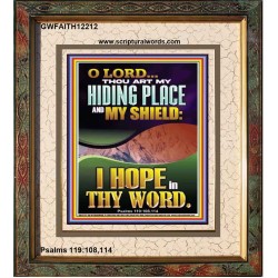 THOU ART MY HIDING PLACE AND SHIELD  Religious Art Portrait  GWFAITH12212  "16x18"