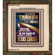 GIVING THANKS ALWAYS FOR ALL THINGS UNTO GOD  Ultimate Inspirational Wall Art Portrait  GWFAITH12229  