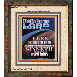 HE THAT IS JOINED UNTO THE LORD IS ONE SPIRIT  Scripture Art  GWFAITH12237  "16x18"