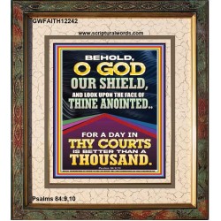 LOOK UPON THE FACE OF THINE ANOINTED O GOD  Contemporary Christian Wall Art  GWFAITH12242  "16x18"