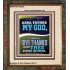 ABBA FATHER MY GOD I WILL GIVE THANKS UNTO THEE FOR EVER  Contemporary Christian Wall Art Portrait  GWFAITH12278  "16x18"