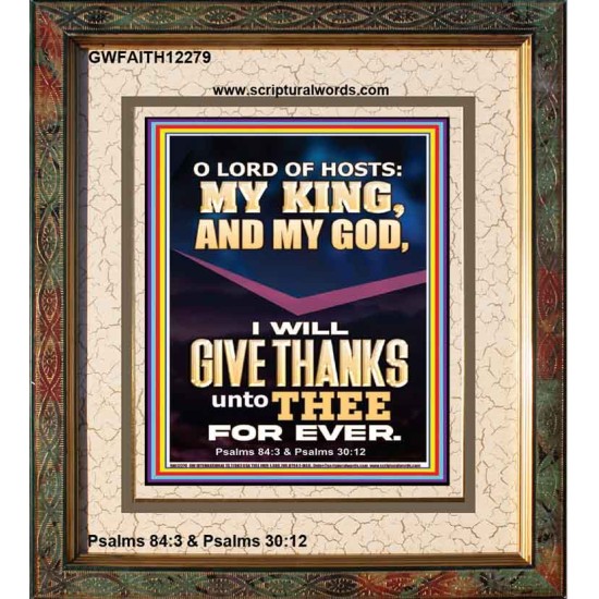 LORD OF HOSTS MY KING AND MY GOD  Christian Art Portrait  GWFAITH12279  