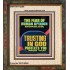 TRUSTING IN GOD PROTECTS YOU  Scriptural Décor  GWFAITH12286  "16x18"