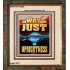 THE WAY OF THE JUST IS UPRIGHTNESS  Scriptural Décor  GWFAITH12288  "16x18"