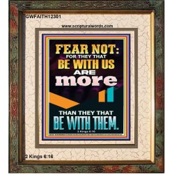 THEY THAT BE WITH US ARE MORE THAN THEM  Modern Wall Art  GWFAITH12301  "16x18"