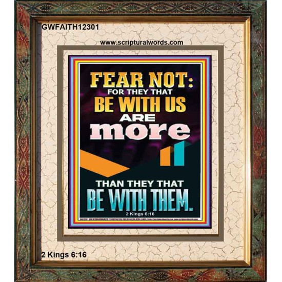 THEY THAT BE WITH US ARE MORE THAN THEM  Modern Wall Art  GWFAITH12301  