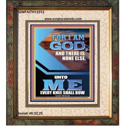 UNTO ME EVERY KNEE SHALL BOW  Custom Wall Scriptural Art  GWFAITH12312  "16x18"