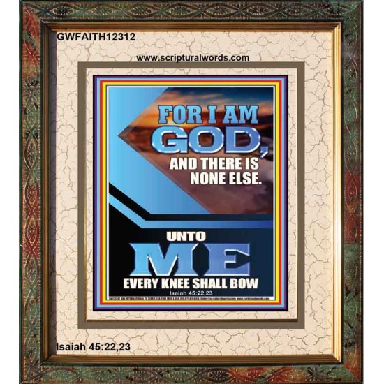 UNTO ME EVERY KNEE SHALL BOW  Custom Wall Scriptural Art  GWFAITH12312  