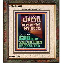 BLESSED BE MY ROCK GOD OF MY SALVATION  Bible Verse for Home Portrait  GWFAITH12353  "16x18"