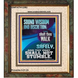 THY FOOT SHALL NOT STUMBLE  Bible Verse for Home Portrait  GWFAITH12392  "16x18"