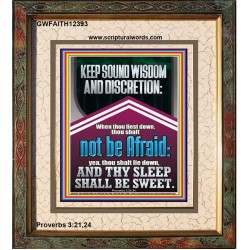 THY SLEEP SHALL BE SWEET  Printable Bible Verses to Portrait  GWFAITH12393  "16x18"