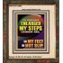 MY GOD HAVE ENLARGED MY STEPS UNDER ME THAT MY FEET DID NOT SLIP  Bible Verse Art Prints  GWFAITH12998  "16x18"