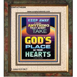KEEP YOURSELVES FROM IDOLS  Sanctuary Wall Portrait  GWFAITH9394  "16x18"