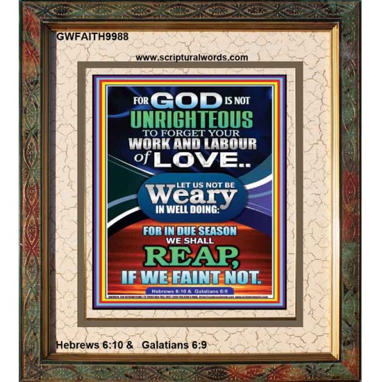 DO NOT BE WEARY IN WELL DOING  Children Room Portrait  GWFAITH9988  