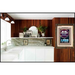 JESUS CHRIST - KING OF KINGS LORD OF LORDS   Bathroom Wall Art  GWFAITH10047  "16x18"