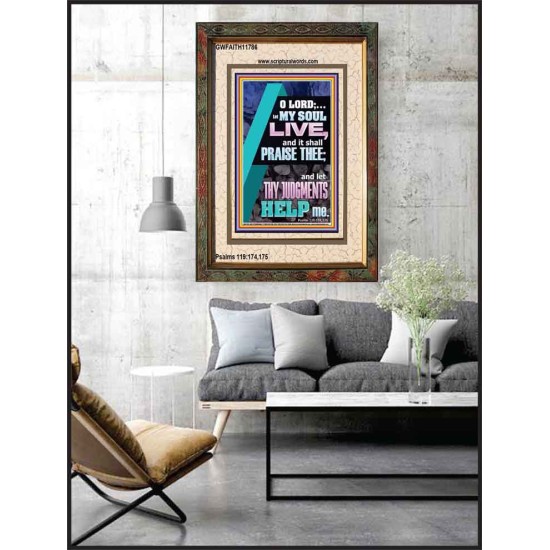 LET THY JUDGEMENTS HELP ME  Contemporary Christian Wall Art  GWFAITH11786  
