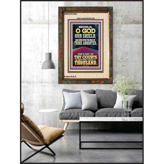LOOK UPON THE FACE OF THINE ANOINTED O GOD  Contemporary Christian Wall Art  GWFAITH12242  
