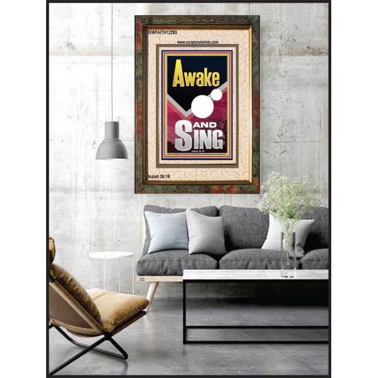 AWAKE AND SING  Bible Verse Portrait  GWFAITH12293  